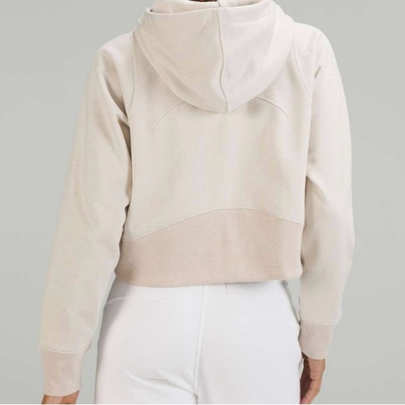 Lululemon - Loungeful Sparkle™ Cropped Hoodie (Bone / Beige) - Picture 2 of 3